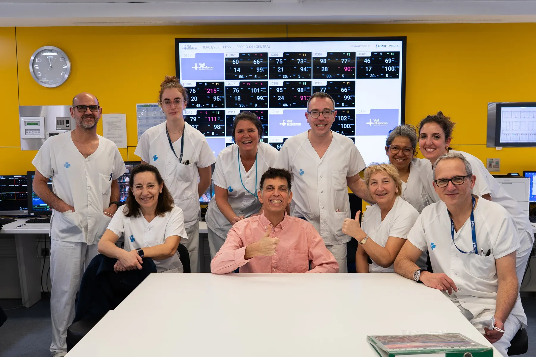Alex with the transplant team that gave him a second chance